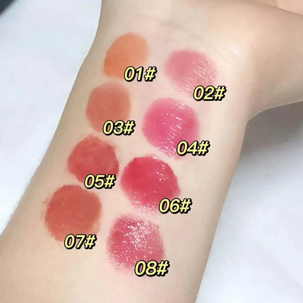 Rouge à Lèvres Hydratant en Gelée, 8 Couleurs, Miroir, Eau Légère, Solide, Verre Brcorporelle, Thé Rouge, Marron, Jules Glaze, Teinte Maquillage, Cosmétiques, Nouveau