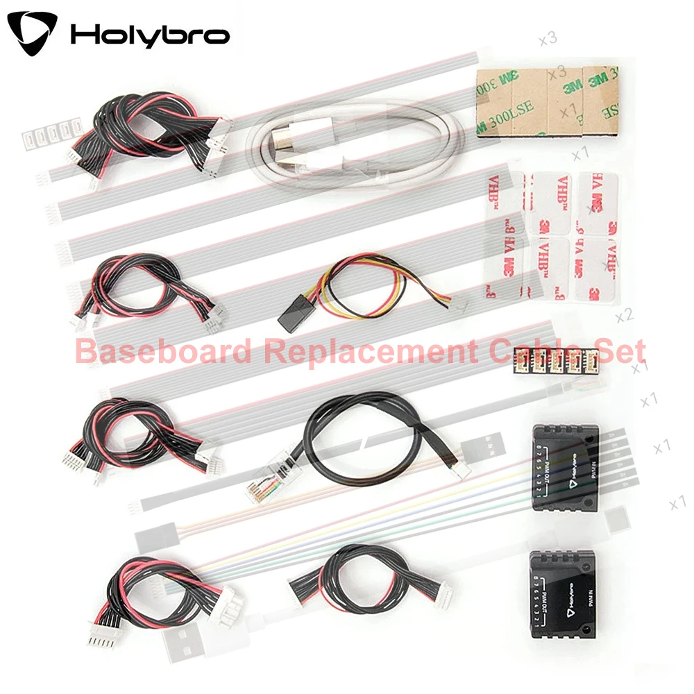 

Holybro Pixhawk 6X Autopilot Flight Controller - Baseboard Replacement Cable Set (DIY Parts) for FPV Drones