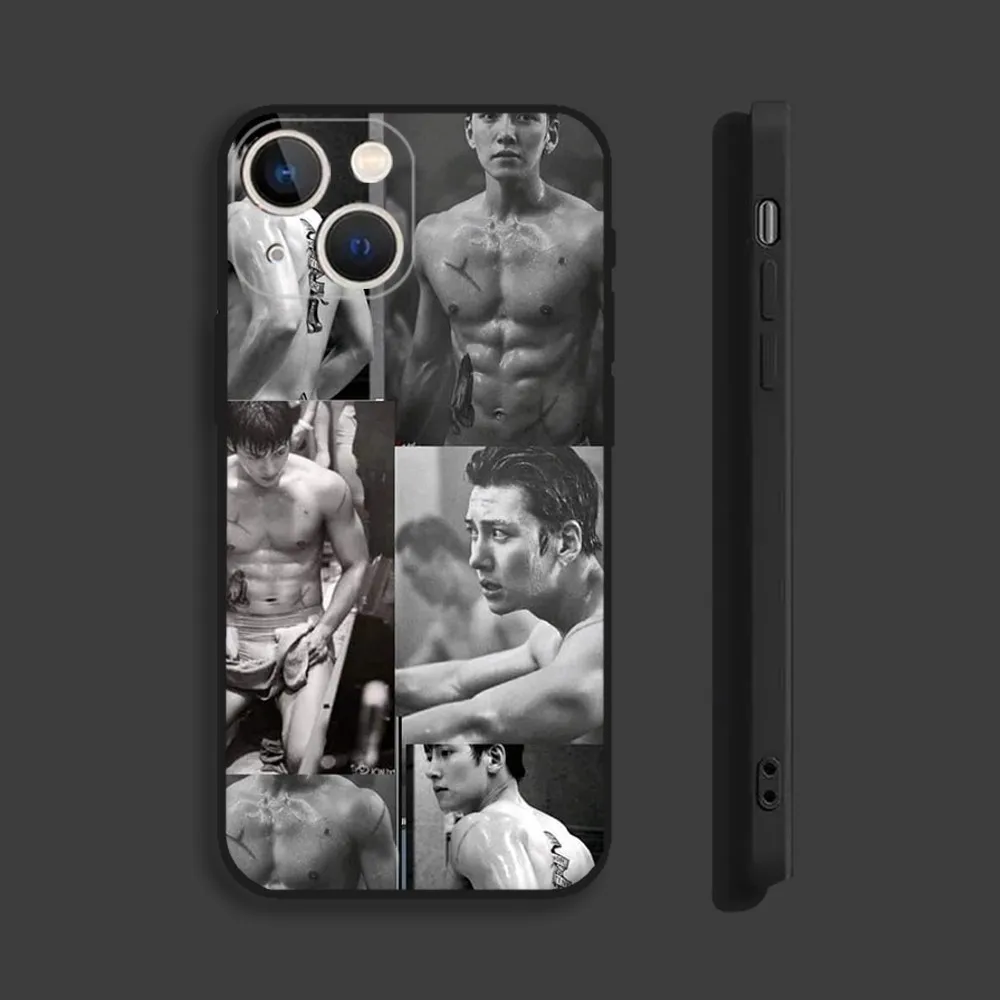 Ji Chang Wook Phone Case For iPhone15,14,13,12,11,Pro,Max,Plus,Mini,X,XS,XR,8,7,6,S,Plus,SE Soft Black Case