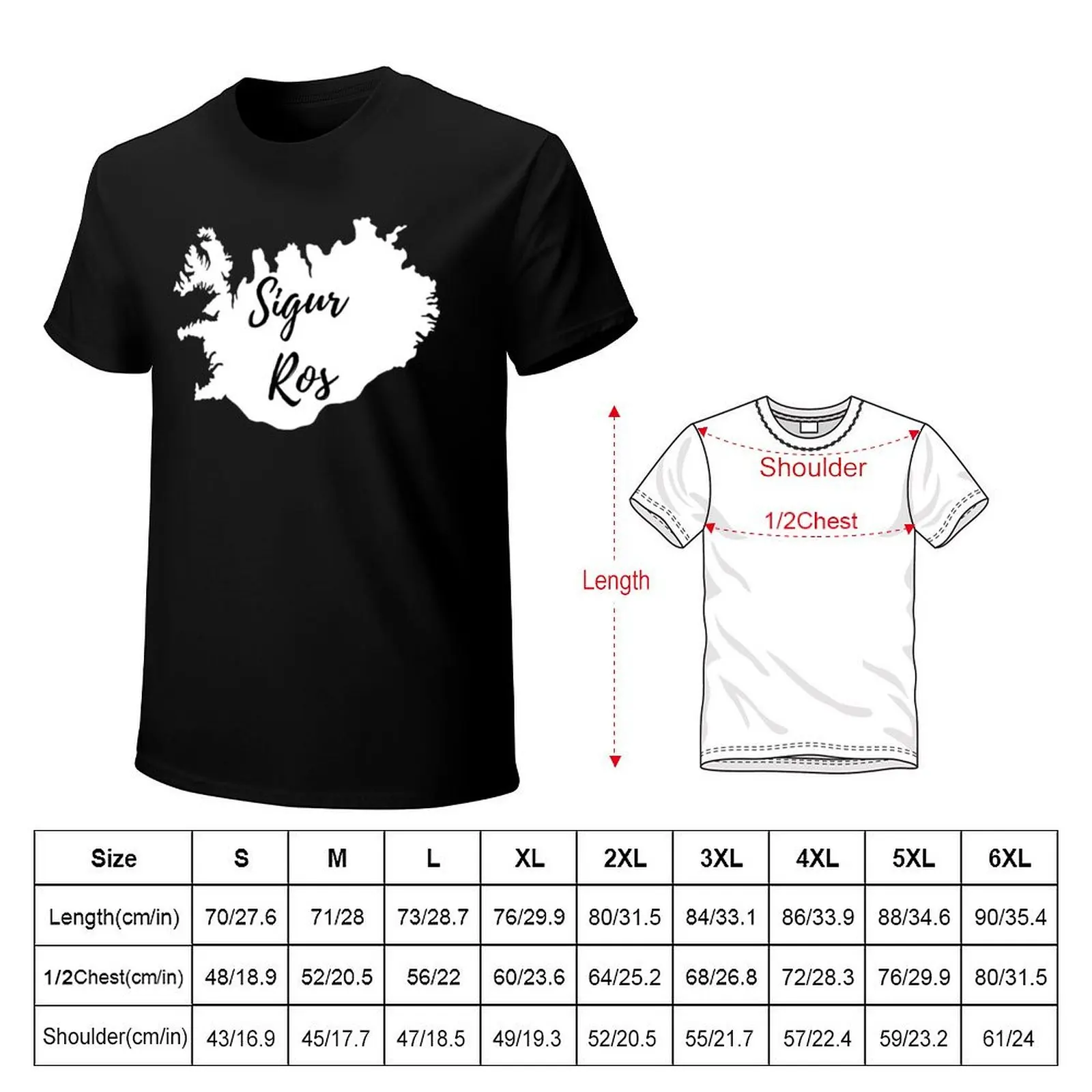 Sigur Ros Iceland white T-Shirt Trendy Pattern T-Shirt for Men