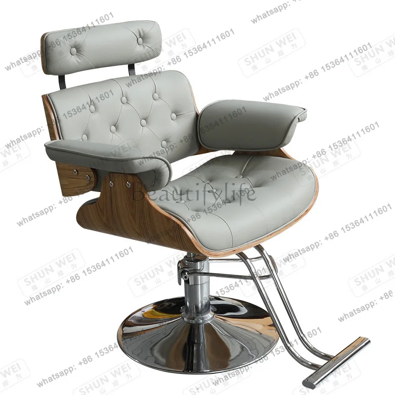 Factory Direct Sales Foreign Trade Hairdressing Chair Light Hydraulic Barber Salon Spa Equipment Chair