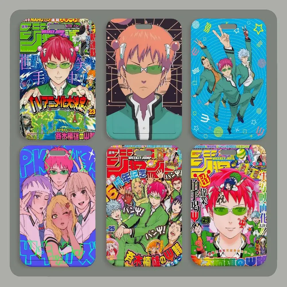 

The Disastrous Life Of Saiki K Anime ID Card Holder Neck Strap Holder Lanyards Keychain Work Credential Case Gift