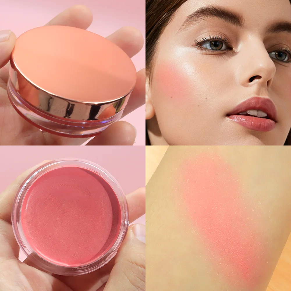 Bivanfe Cream Blush Matte Moisturizing Long-Lasting Easy To Apply Stain Resistant Natural Makeup Blush Suitable For Women