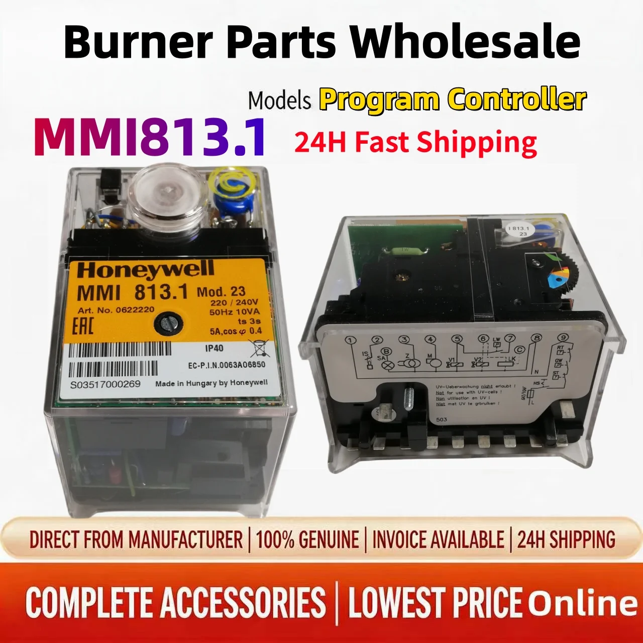 

MMI813.1 TFI812.2 TF834E.3 Burner Controller Combustion Programmer Compatible with Industrial Oil Gas Burner, Same Day Shipping