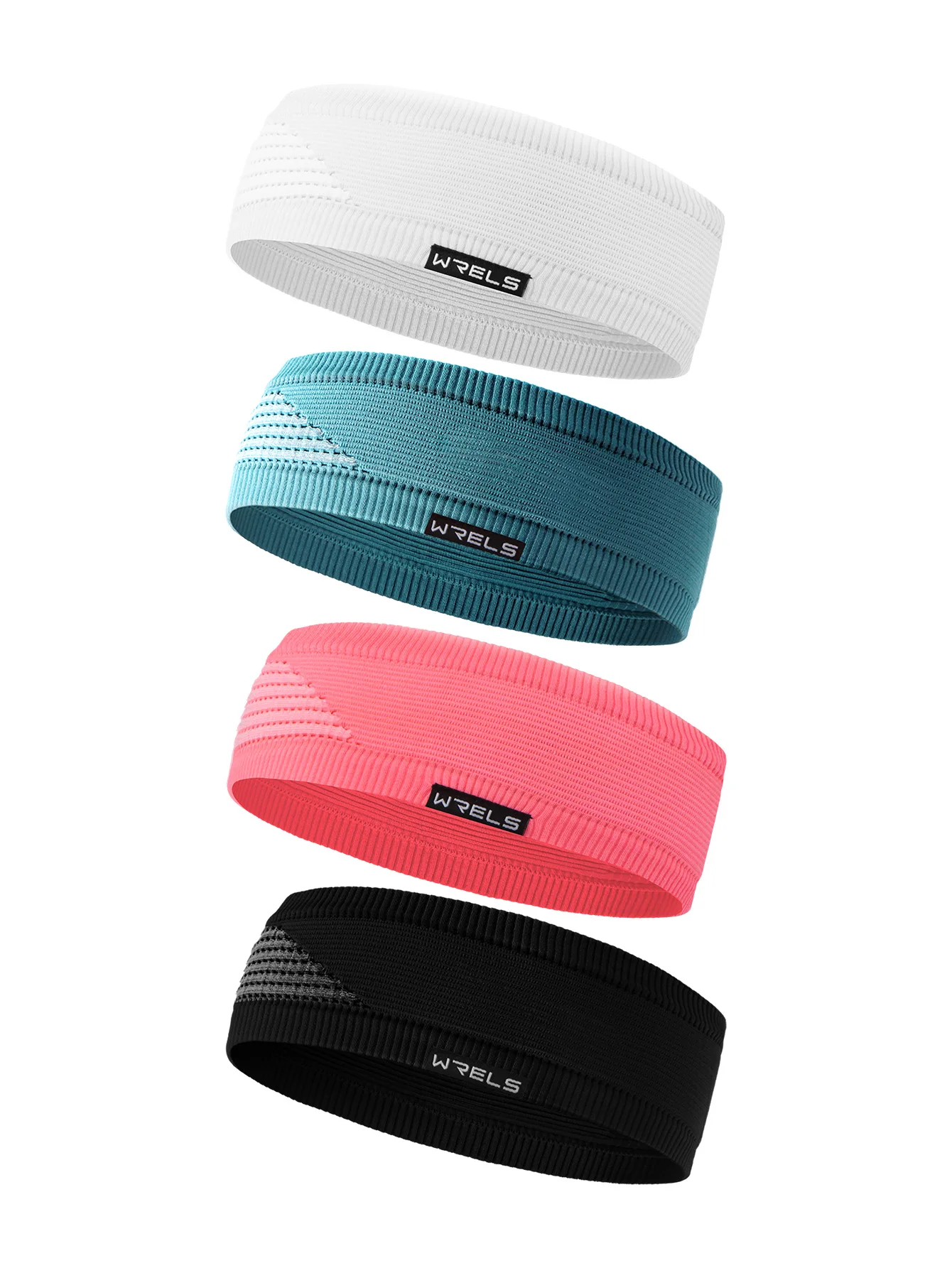 WRELS Elastische Sport-Stirnbänder für Damen und Herren, schweißabsorbierend, rutschfest, Yoga-Haarband, schnell trocknend, für Yoga und Laufen – Detail 7
