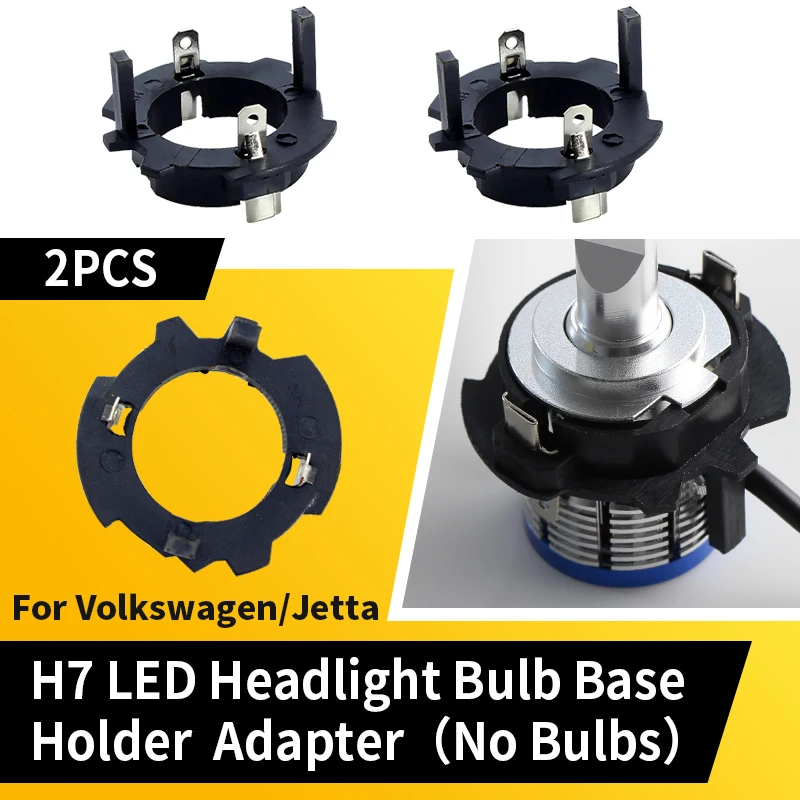 

2PCS H7 LED Headlight Holders For Volkswagen MK5 GTI Golf Jetta Type A/ Golf 5 Jetta MK5 H7 Base H7 Bulb Socket Car Accessories