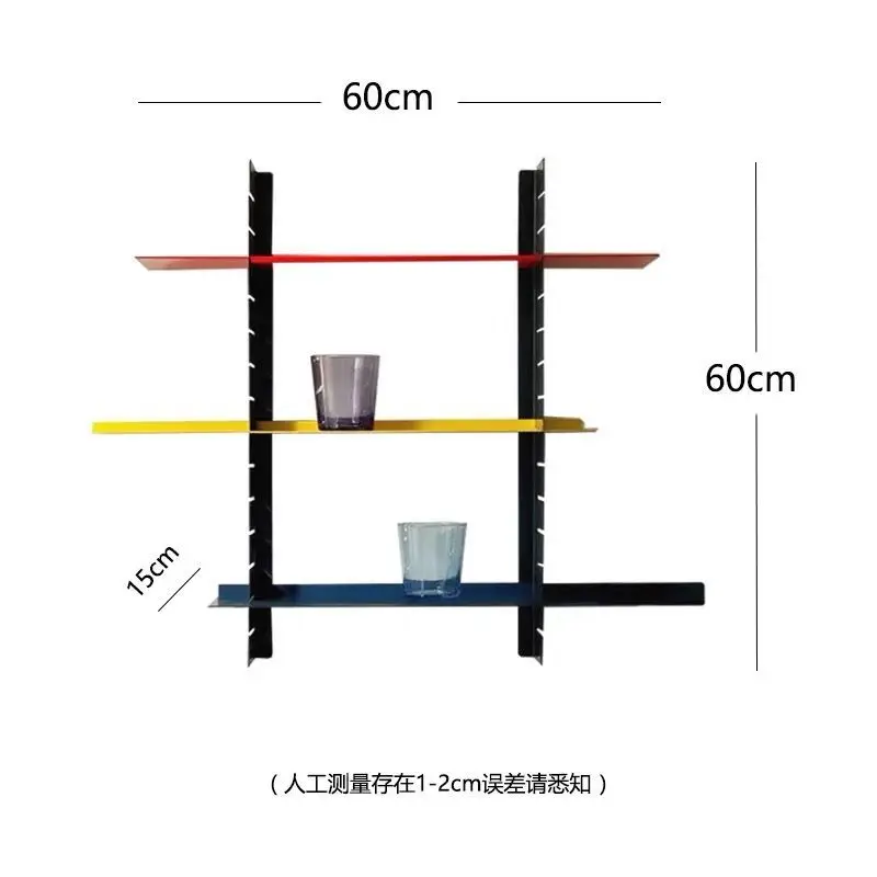 

Color Pop Metal Wall Shelf Bookshelf Decor Floating Rack Multilayer LivingRoom Magazine Holder Book Shelf for Children