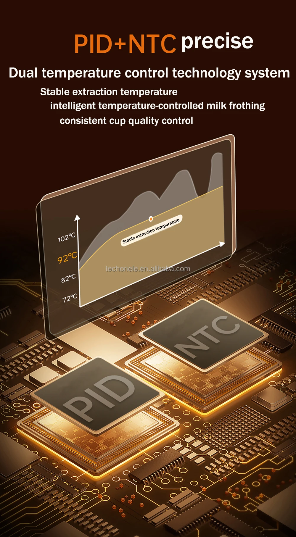 Coffee Machine with Grinding Function Semi-automatic Electric Espresso Machine for Latte &