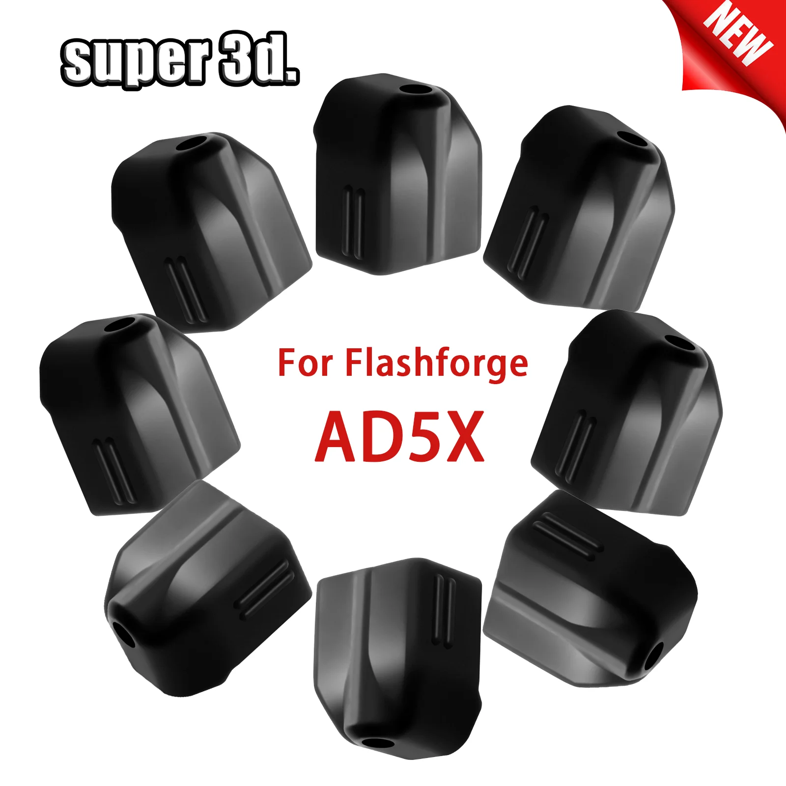 3D Printer Silicone Cover Nozzle Brush for Flashforge AD5X Protector Heater Block Sock Sleeve Hotend Replacement Accessories