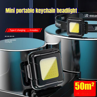 led headlight keychain light outdoor multi-functional portable mountain fishing camping expedition emergency light