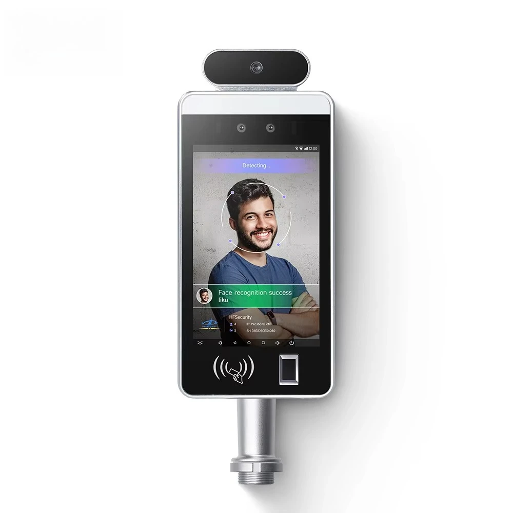 

RA08T QR Code Scan Thermal Camera Temperature Face Measuring Machine Fingerprint Face Recognition System