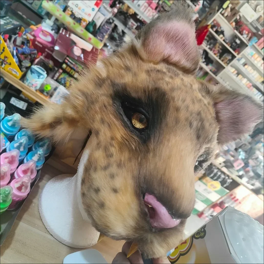 Kemono Base Mask Movable Jaw Felidae Fursuit Kig Beast Suit 3D Printed Skull Costume DIY Accessories Cosplay Mask for Kigurumi