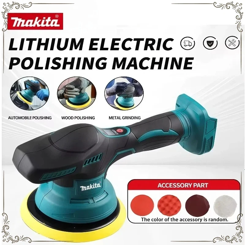 

Makita 8 Gears Electric Cordless Car Polisher Machine Waxing Repairing Wireless Buffing Polisher 18V-20V