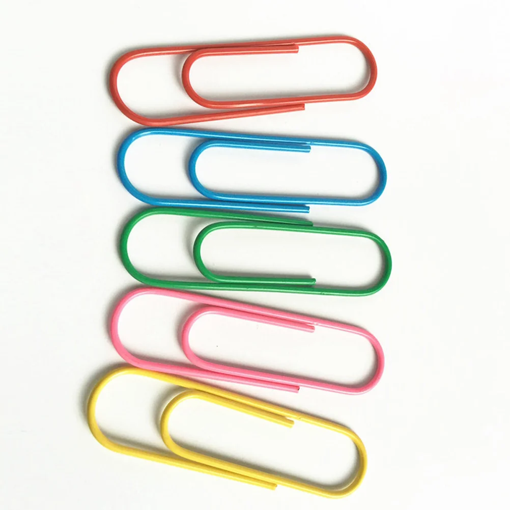 50 Pcs Photo Clip Paper Clips School Stationery Office Supply Overmolding Colorful