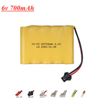 6v 700mAh NI-CD Battery for Electric toy RC car ship robot AA 6 v 700 mah Battery toy accessories