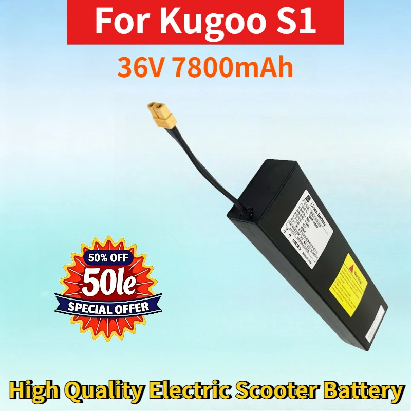 Newest 36V 7800mAh Rechargeable Lithium-ion Battery for Kugoo S1 S2 S3 High Quality Electric Scooter Replacement Battery