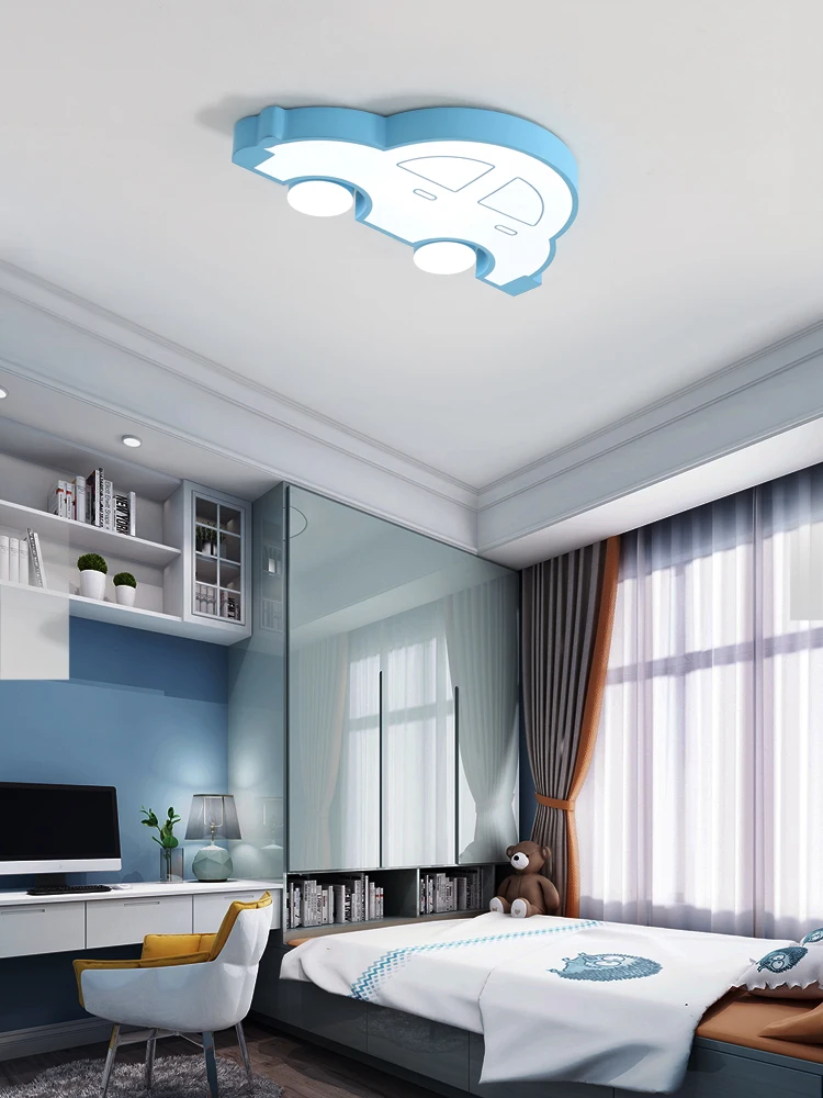 

Children's Bedroom Light Boys and Girls Room Light Modern Fashion Light Creative Cartoon Car Ceiling Light