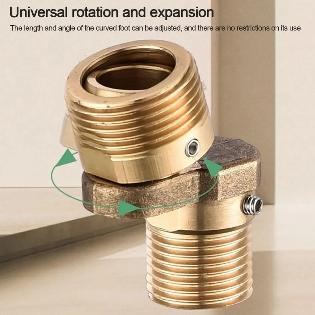 360 Degree Rotation Shower Adapter As Shown Brass Construction Rust And Wear Resistant 0-40 Degree Adjustment Range