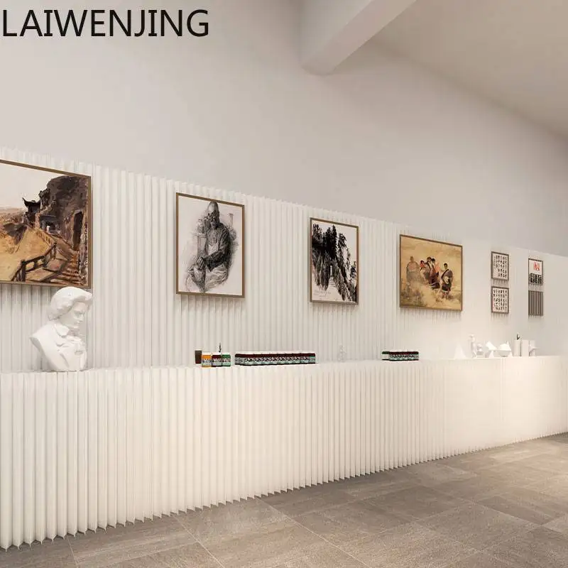 SGF booth wall partition screen live broadcast background storage wall fashionable and foldable