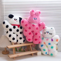 40cm/15.75in Kawaii Cat Plush Toys Cute Rabbit Plush Doll Movie Stuffed Animals Toys for Kids Birthday Gifts Room Decoration