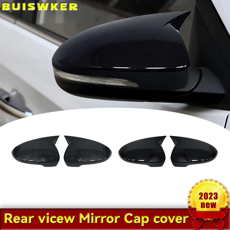For Hyundai Tucson 2015 2016 2017 2018-2020 Car Accessories Rearview Mirrors Cover Rear View Mirror Shell Housing Color Black