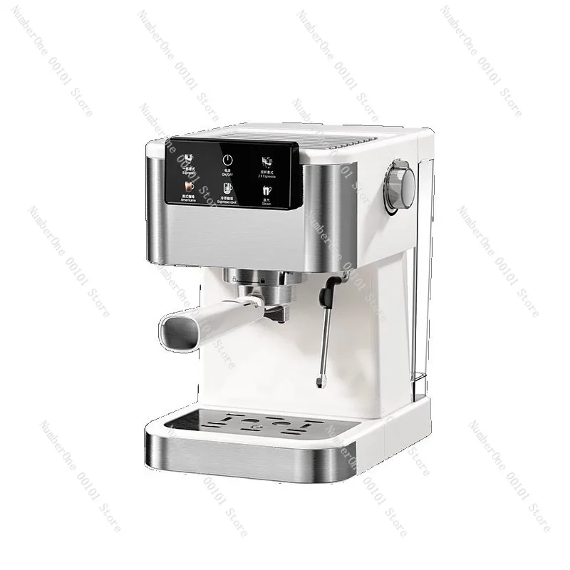 Compact Semi-Automatic Espresso Machine Steam Milk Frother Home Coffee Maker Cappuccino Latte 20Bar Pressure Easy Clean