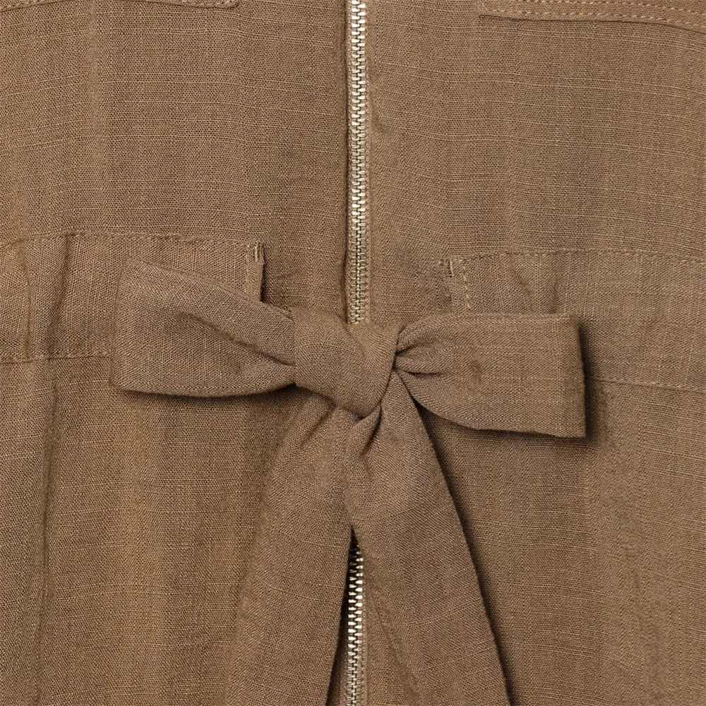 Women's Vertical Shirt Pants Collar Belt Decoration Spring/Summer New Product Casual Women's Wear