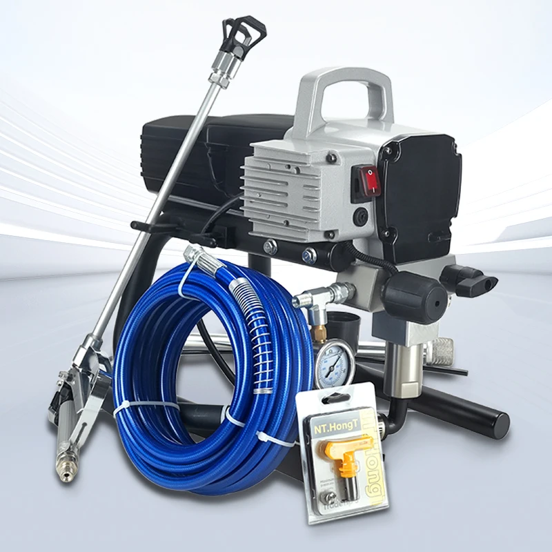 All Copper Motor Airless Paint Sprayer Machine- Professional High Pressure Electric Spray Gun with Auto Start/Stop