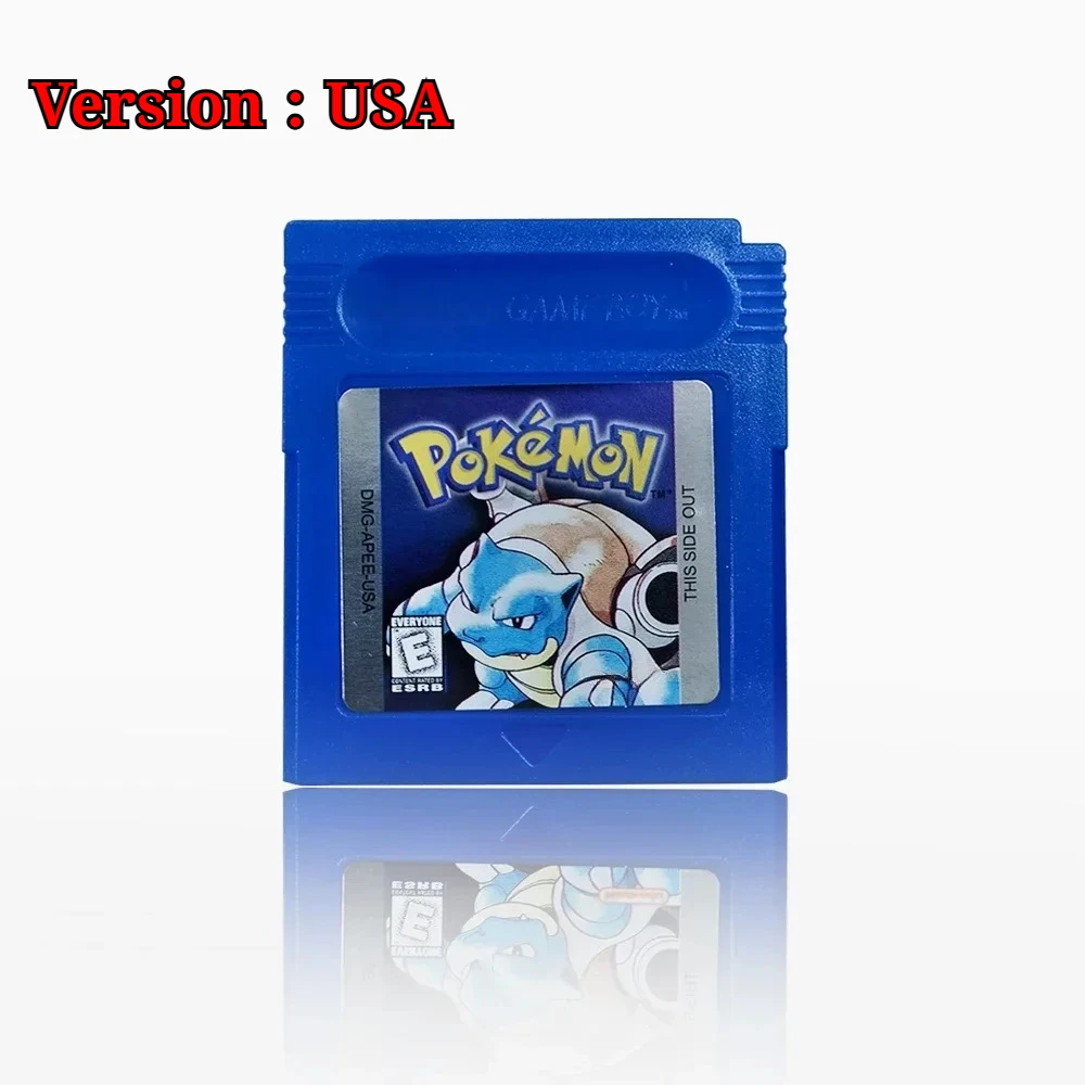 Pokemon 16 Bit Video Game Console Cartridge GBC Game Card Pokemon Series Blue Crystal Gold Green Red Silver Yellow USA Version image 3