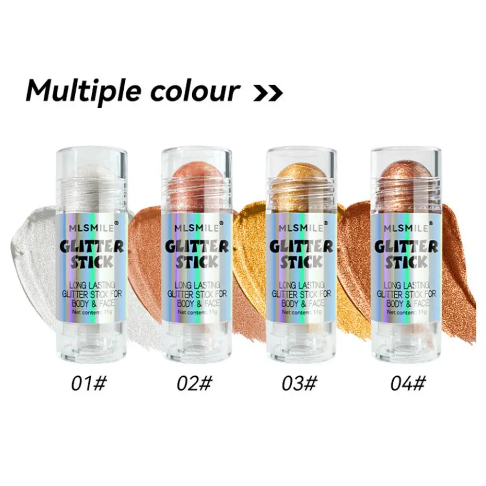 4 colori 3D Face Brighten Highlighter Bar Cosmetic Face Contour Bronzer Shimmer Highlighter Stick Concealer Face Body Makeup