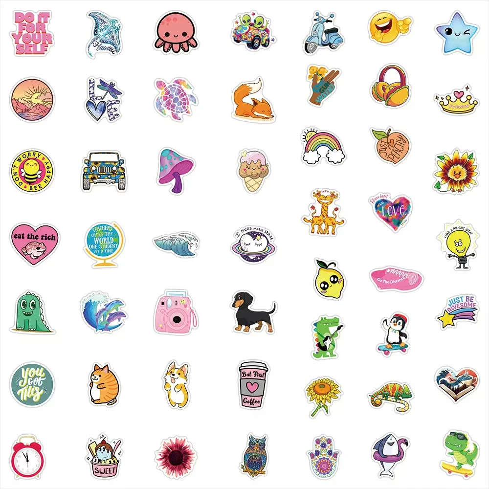 10/30/50/100PCS INS Style Small Fresh Cartoon Stickers DIY Diary Laptop Luggage Skateboard Graffiti Decals Fun