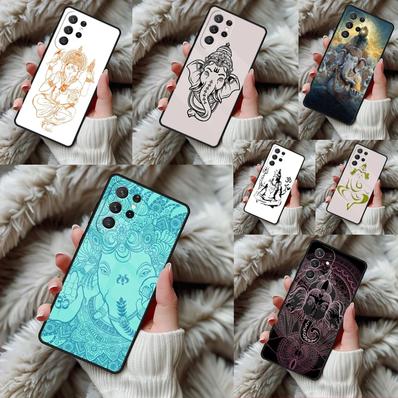 Ganesh Elephant God Phone Case For Samsung Galaxy S24 S25 S26 Ultra S22 S23 Plus S21 S20 FE Note10 TPU Cover