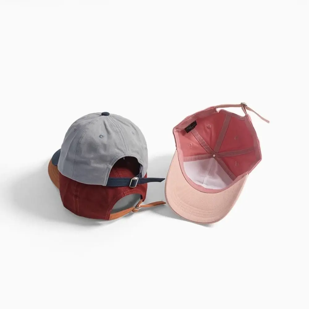 القطن قبعة بيسبول رياضية قابل للتعديل خليط اللون خمر بطة اللسان قبعة الحماية من الشمس خطابات #4