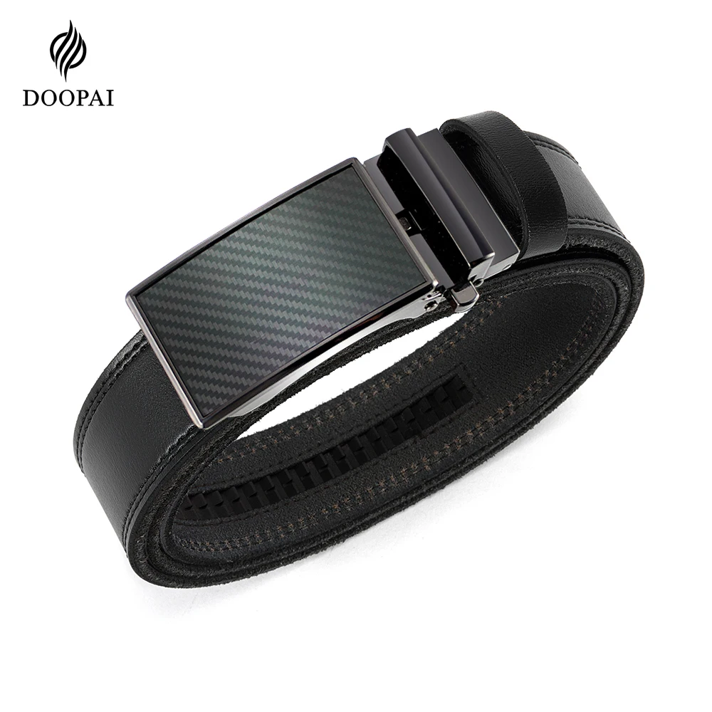 

Men's Brand Belt High-quality Genuine Leather Luxury Belt Men's Black Belt Metal Automatic Buckle Multi Color Selection 125cm