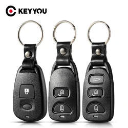 KEYYOU For Hyundai Old Elantra Santa Fe IX25 Tucson No Battery Holder Remote Car Key Shell Case 2/3/4 Buttons