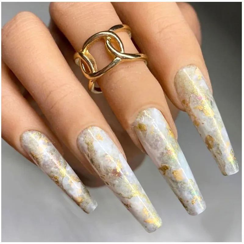 New Nail Gold Foil Wire 12 Color Box Thin Gold And Silver Foil Pieces Diy Decorative Tin Foil Paper