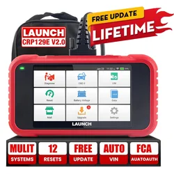 LAUNCH X431 CRP129E V2.0 OBD2 Car Auto Scanner Engine ABS SRS AT Code Reader 12 Reset adblue TPMS DPF Oil SAS EPB ETS AUTO VIN