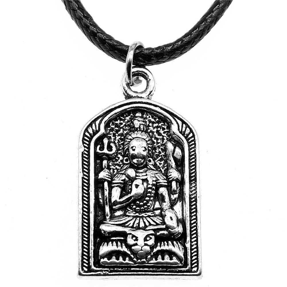 Pendants And Necklaces Father'S Day Necklace Leather Chain 45Cm Chain Necklace Women Buddhism