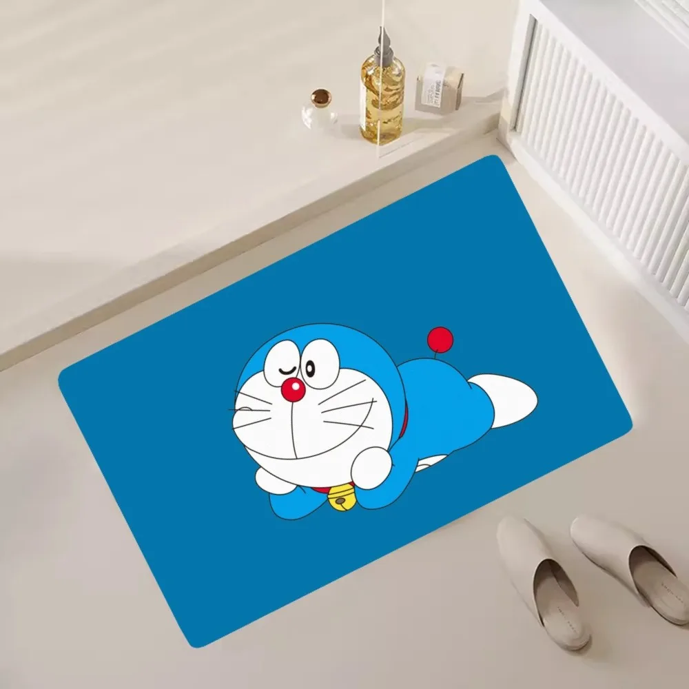 Bilibili Doraemon Floor Mat Bedroom Kitchen Door Bath House Super Absorbent Foot Non-slip