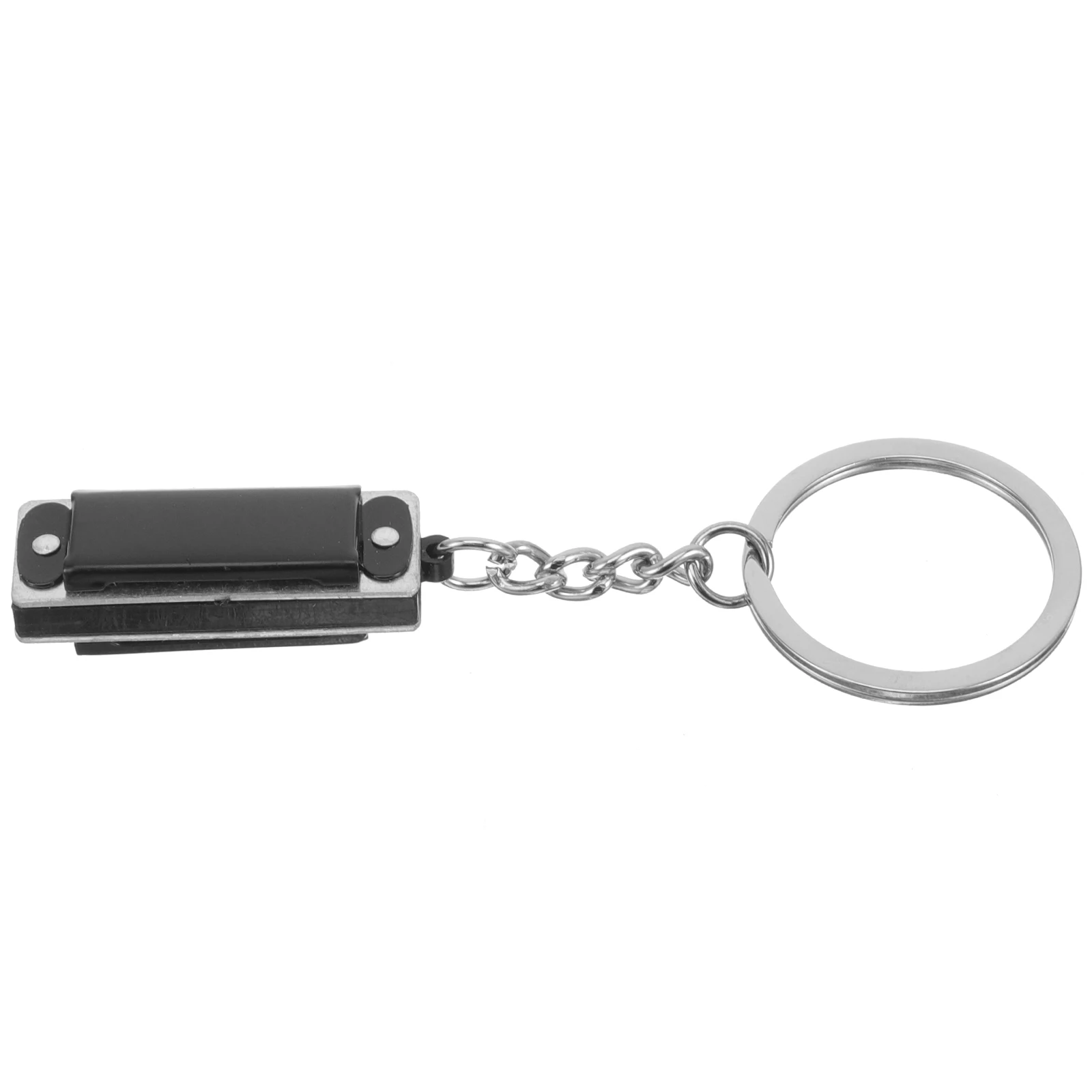 

Mini Harmonica Keychain Metal Keyrings Shaped Hanging Stylish Compact Creative Bag Pendant Backpack Decor Simulated