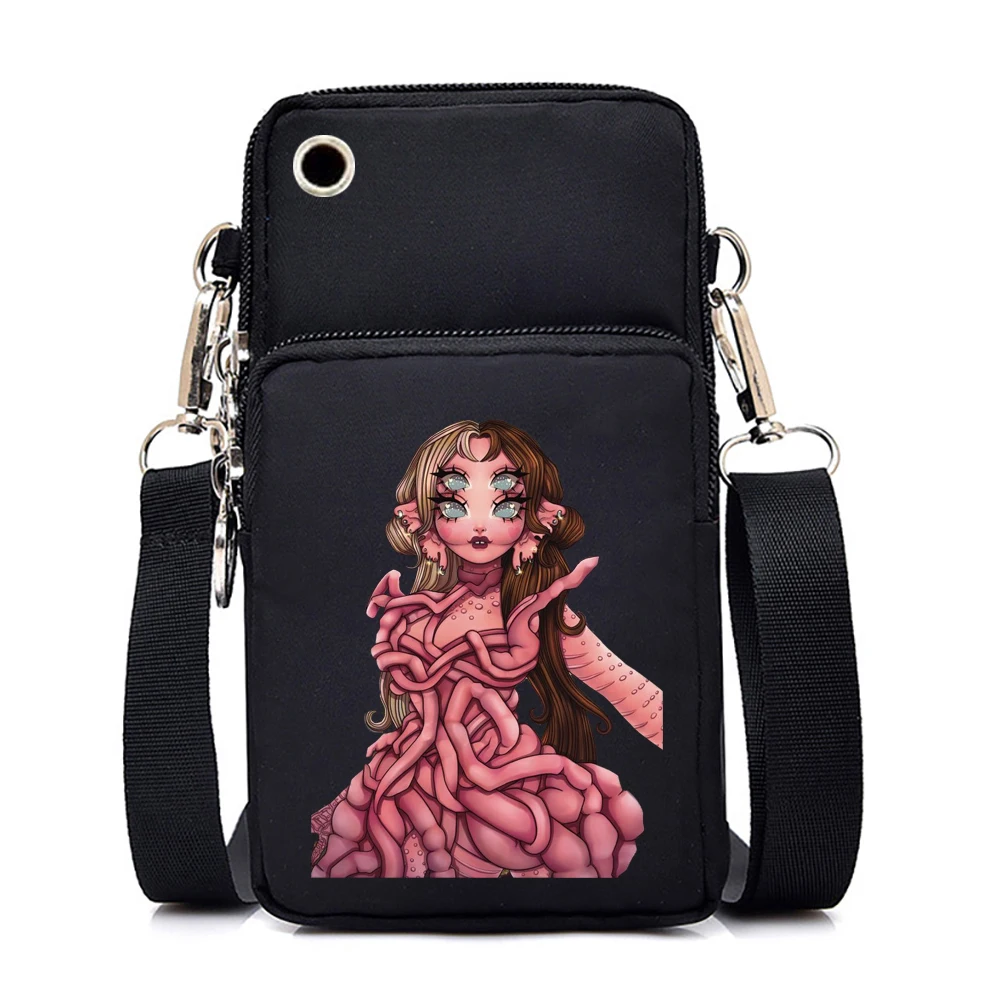 Melanie tas selempang wisata Portal Martinez tas tangan dompet Album musik estetika Pria Wanita tas ponsel Mini Melanie Martinez