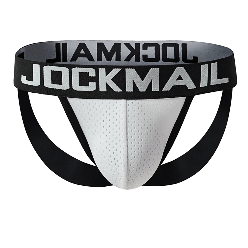 Jockmail Jockstrap Men Thong Sexy Underwear Men Panties String Low Waist Hombre Lingerie Butt-lifting Breathable