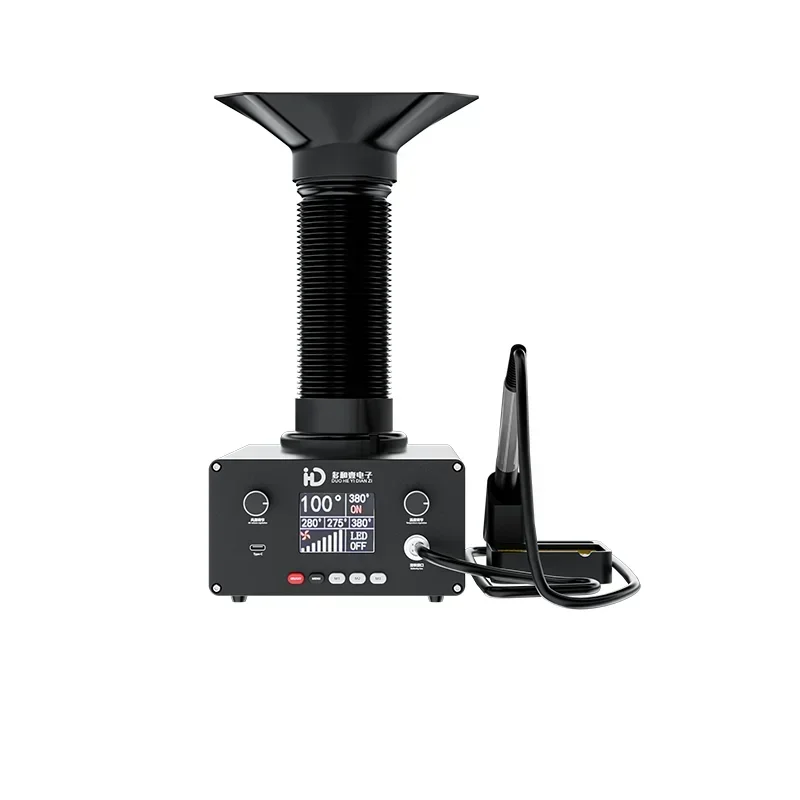 

NEW TBK D201 Smoking constant temperature soldering iron with Smoking Machine used for mobile phone tablet chip welding repair