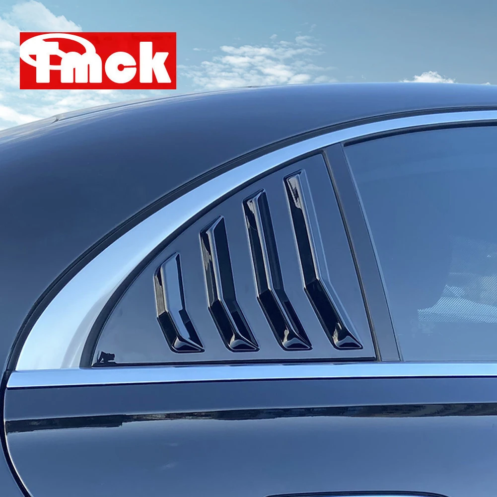 

For Mercedes Benz S Class W223 2021 2022 2023 2024 2025 2026 ABS Car Accessories Rear Window Triangle Louver Shutters Trim Cover