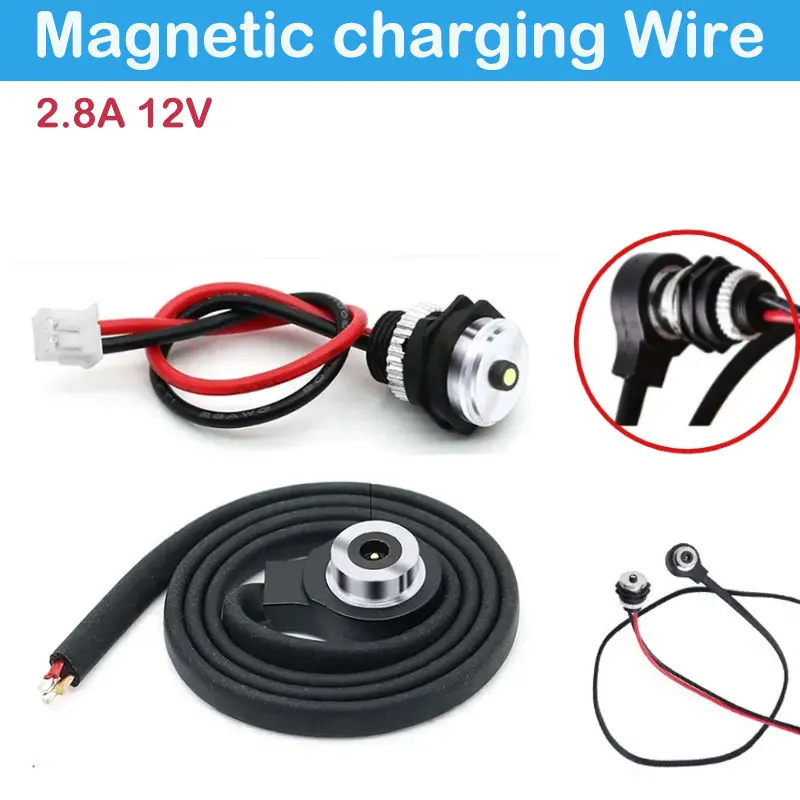 Przewód ładujący magnetyczny 12V 2.8A wodoodporny męski żeński zabezpieczenie przed zwarciem złącze magnetyczne inteligentne urządzenie do masażu