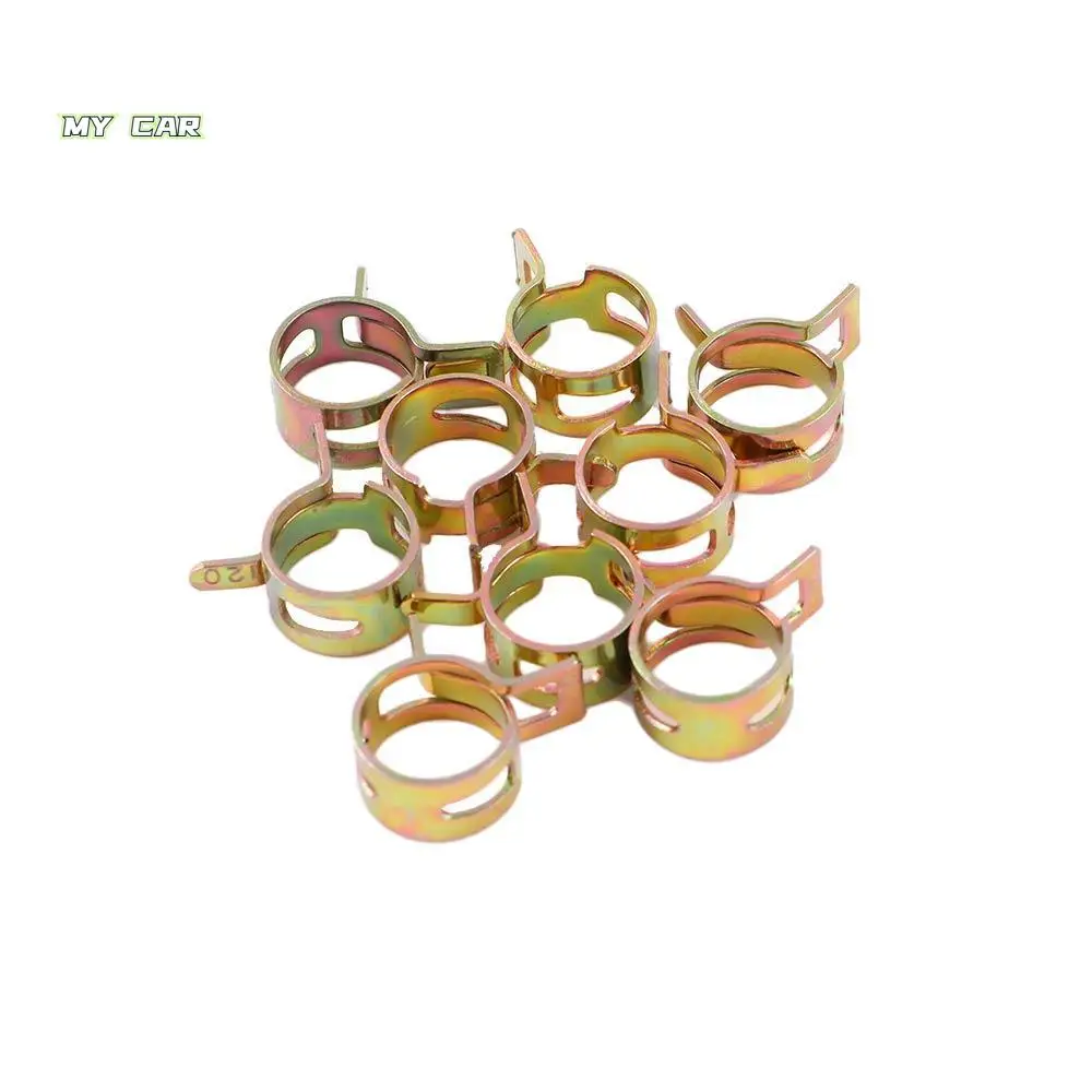 

Automobiles Metal Fastener 6-15mm Reusable Spring Band Hose Clips Water Pipe Silicone Pipe Clamp Fuel Line Hose
