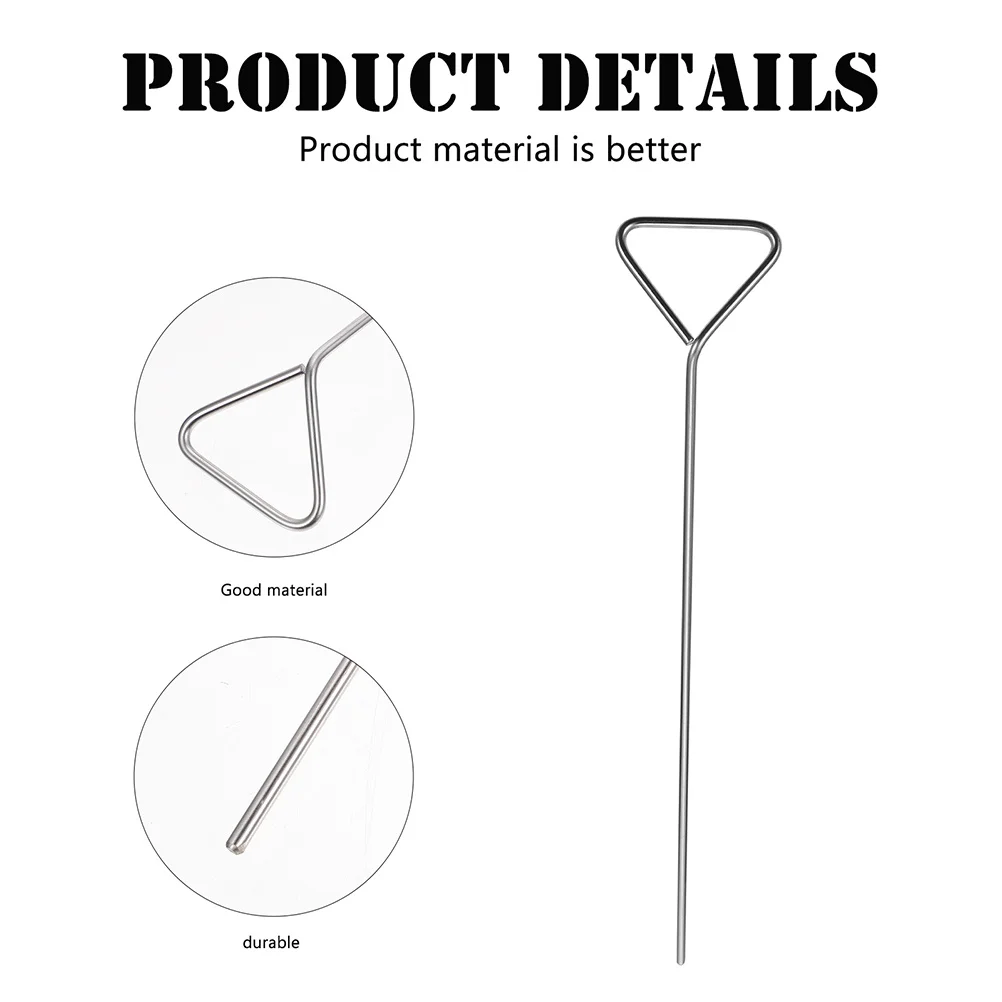 

5pcs Stainless Steel Cell Kit Triangle Spreading Reusable Laboratory Tool For Even Pressure Distribution