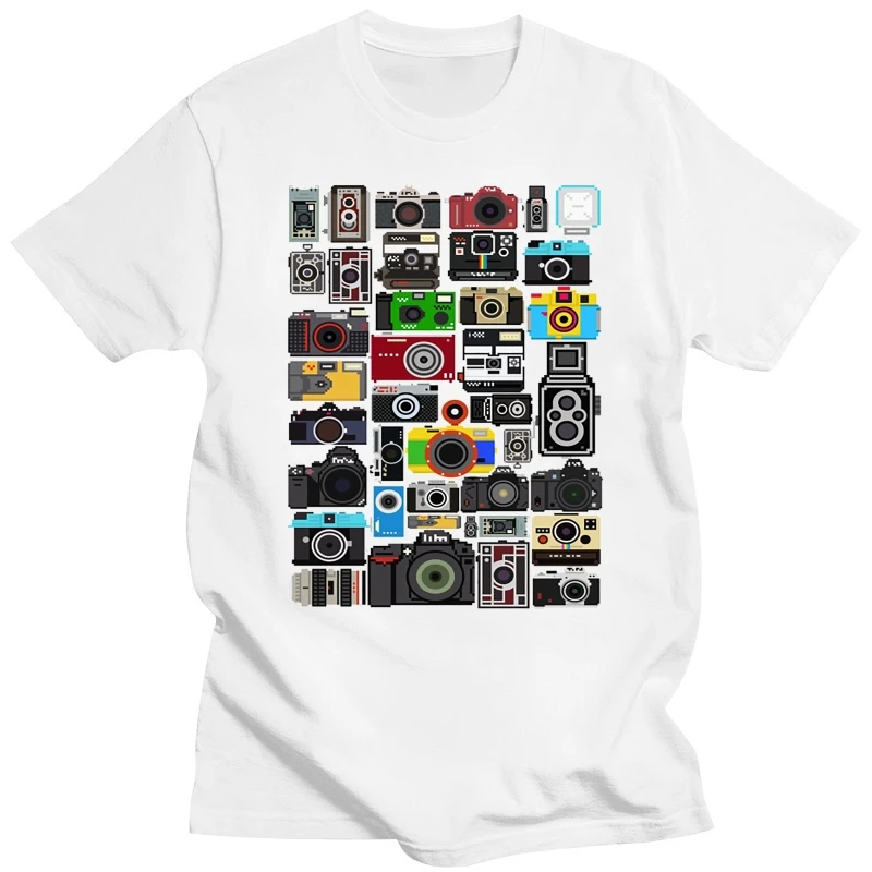 2020 Men Cameras T Shirt 100% Cotton Picture Shoot Nice T-Shirts