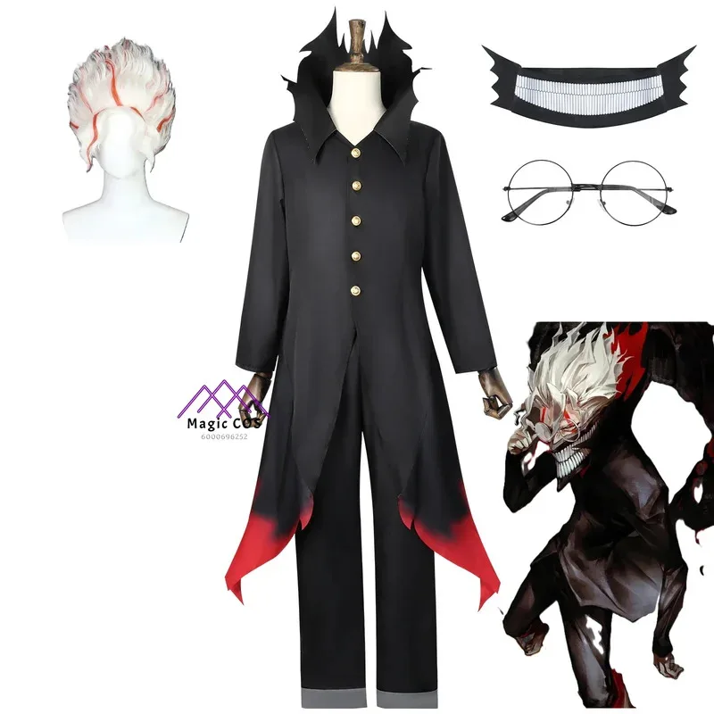 

New Anime Dandadan Ken Takakura Okarun Cosplay Costume Wig Mask Uniform Glasses Full Set for Women Men Halloween Party Suit