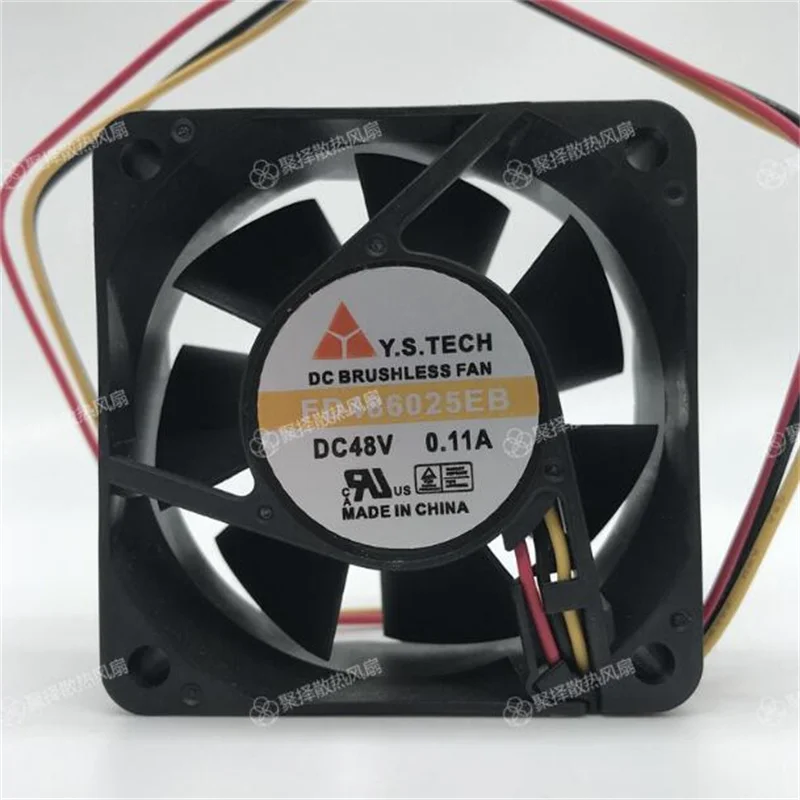 Wholesale fan: original FD486025EB 6025 6CM 48V 0.11A 2/3 wire cooling fan